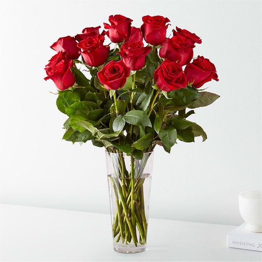 Long Stem Red Rose Bouquet – Amour Flowers, Frederick MD