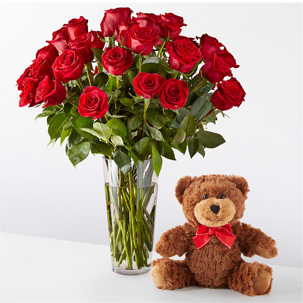 Romantic Long Stem Red Rose Bouquet Bundles – Amour Flowers, Frederick MD