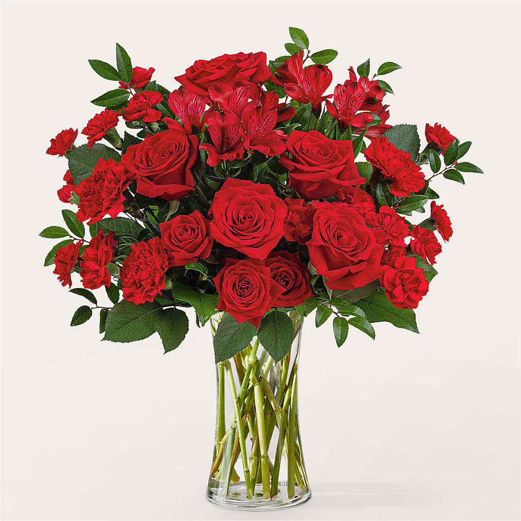 Brilliant Ruby Bouquet – Amour Flowers, Frederick MD