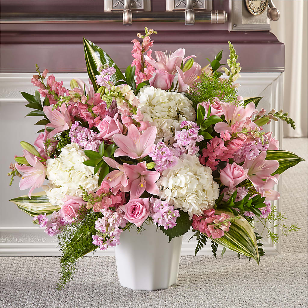 Simply Serene Floor Basket – Amour Flowers, Frederick MD