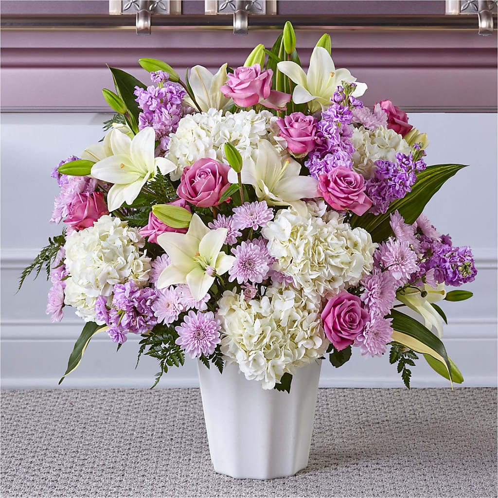 Heaven Sent Floor Basket – Amour Flowers, Frederick MD