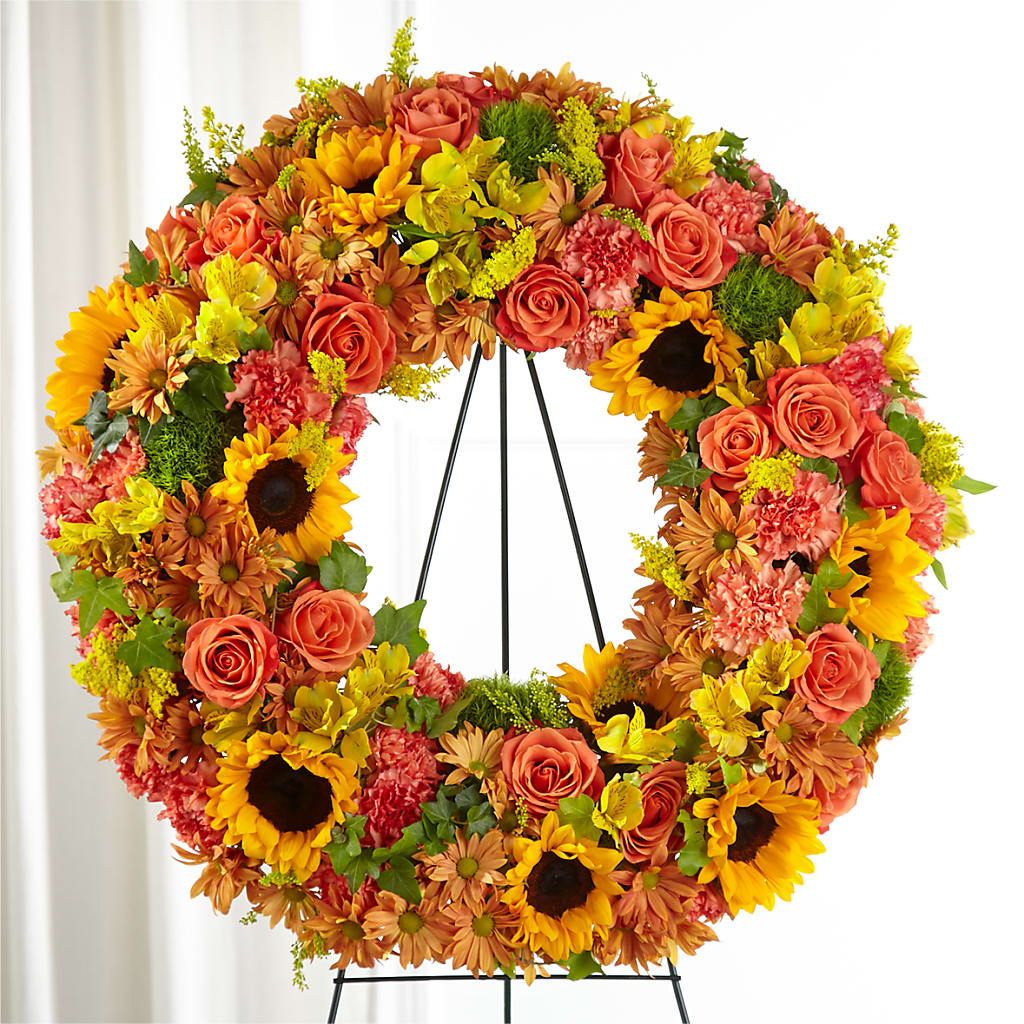 Autumnal Memories Wreath (Standard) – Amour Flowers, Frederick MD