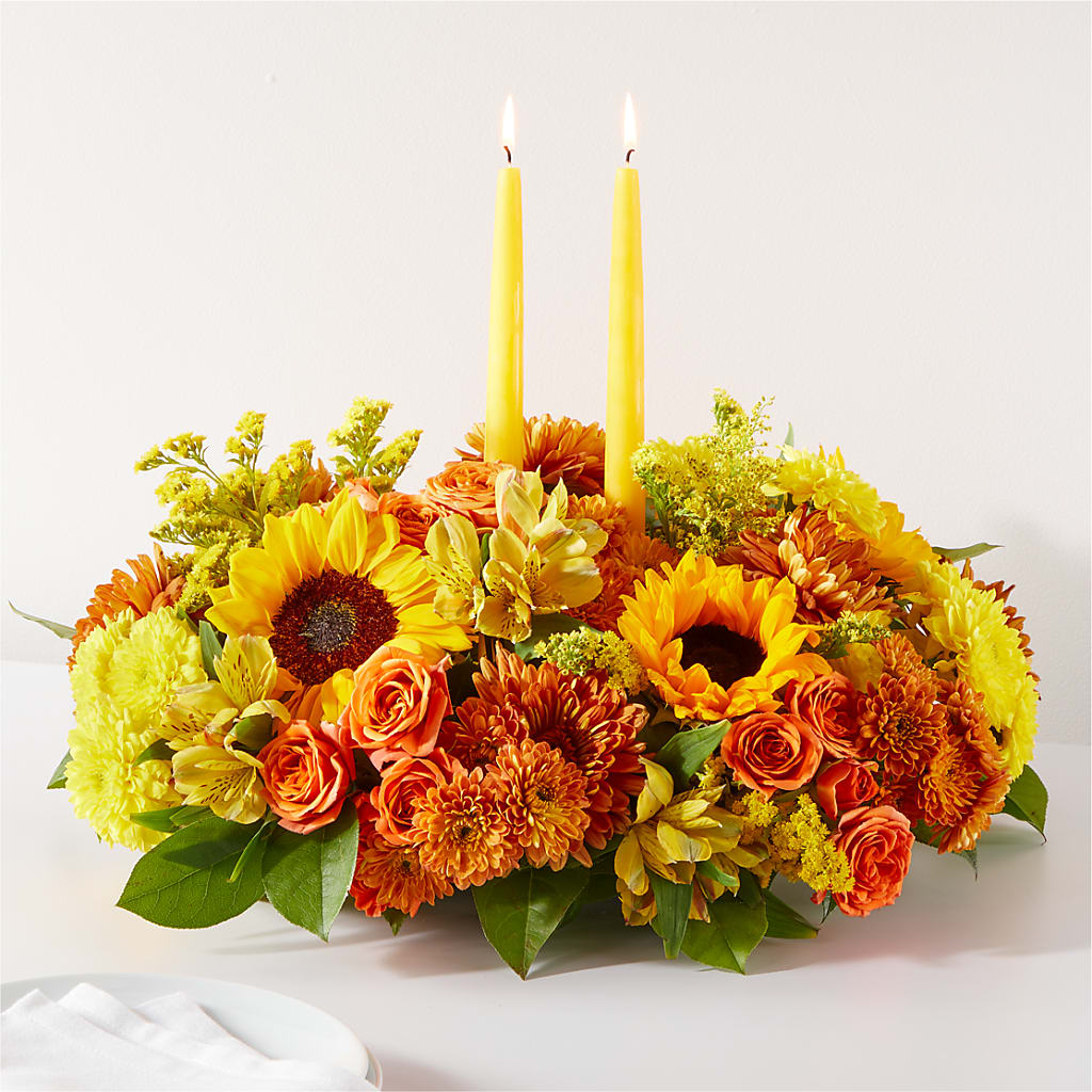 Autumn Harmony Centerpiece – Amour Flowers, Frederick MD