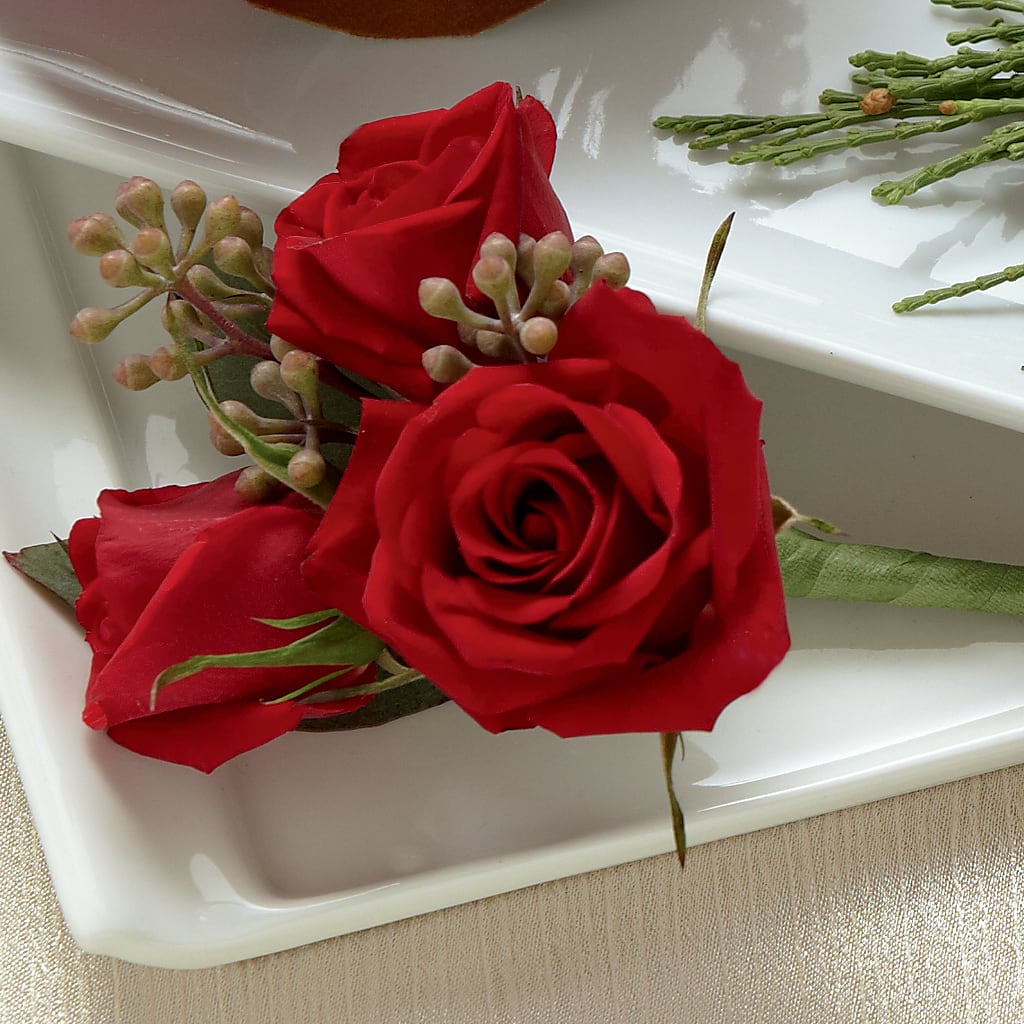 Red Spray Rose Boutonniere – Amour Flowers, Frederick MD