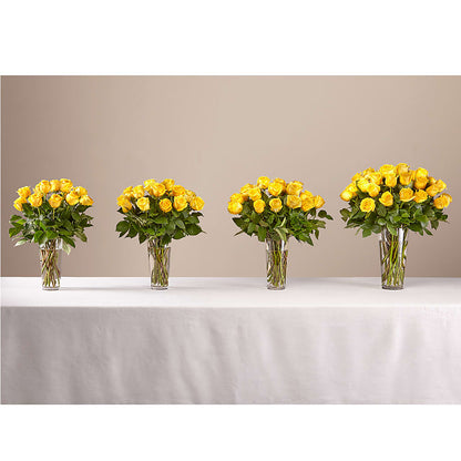 Long Stem Yellow Rose Bouquet –  Amour Flowers, Frederick MD