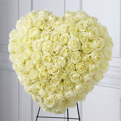 Elegant Remembrance Standing Heart –  Amour Flowers, Frederick MD
