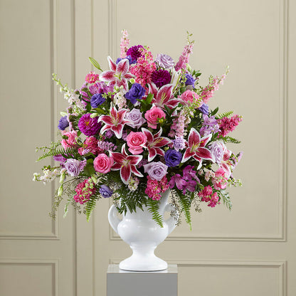 Peaceful Tribute Arrangement –  Amour Flowers, Frederick MD