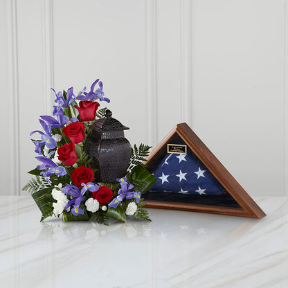 Patriotic Tribute Arrangement –  Amour Flowers, Frederick MD