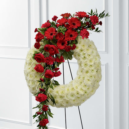 Graceful Tribute Wreath –  Amour Flowers, Frederick MD
