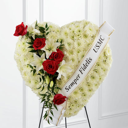 Heartfelt Hero Standing Heart –  Amour Flowers, Frederick MD
