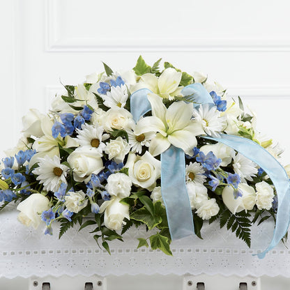 Tender Treasure Casket Spray –  Amour Flowers, Frederick MD