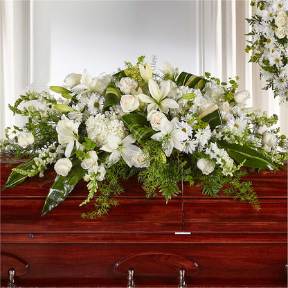 Abundance Casket Spray –  Amour Flowers, Frederick MD