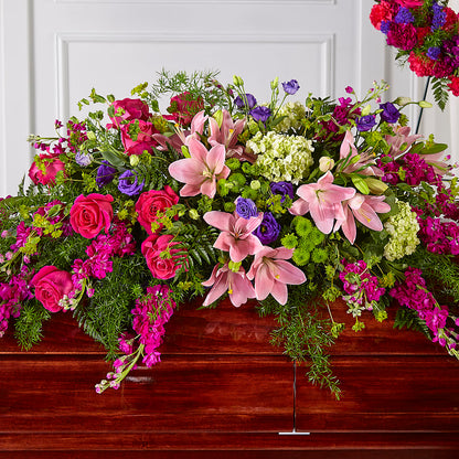 Radiant Tribute Casket Spray –  Amour Flowers, Frederick MD
