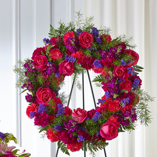 Calming Colors Wreath –  Amour Flowers, Frederick MD