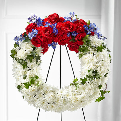 Patriotic Passion Wreath –  Amour Flowers, Frederick MD