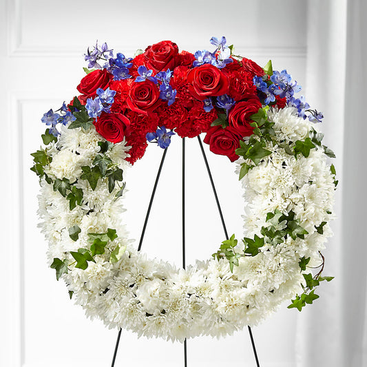 Patriotic Passion Wreath –  Amour Flowers, Frederick MD