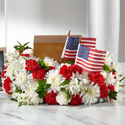Spirit of Patriotism Cremation Adornment –  Amour Flowers, Frederick MD