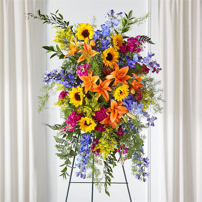 Sunlit Memories Standing Spray (Standard) –  Amour Flowers, Frederick MD