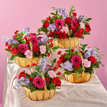 Pink Picnic Basket –  Amour Flowers, Frederick MD