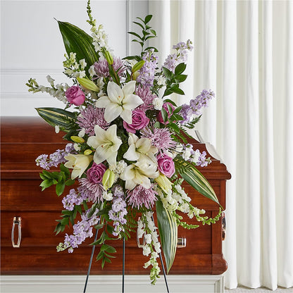 Grateful Hearts Standing Spray –  Amour Flowers, Frederick MD