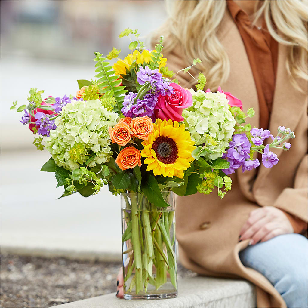 Vibrant Greetings Bouquet –  Amour Flowers, Frederick MD